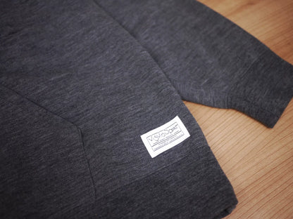 visvim jumbo hoodie p.o superfine charcoal