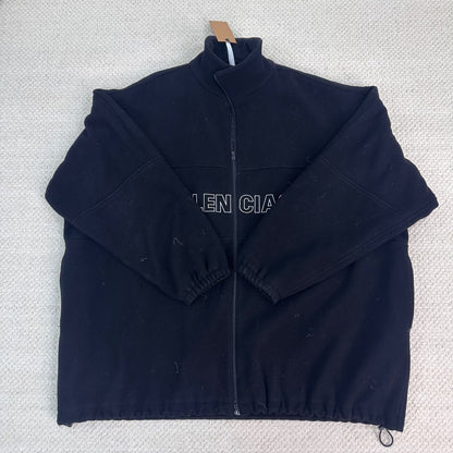 balenciaga fleece zip jacket size 48