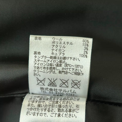 gray wool coat with studs by Sulvam