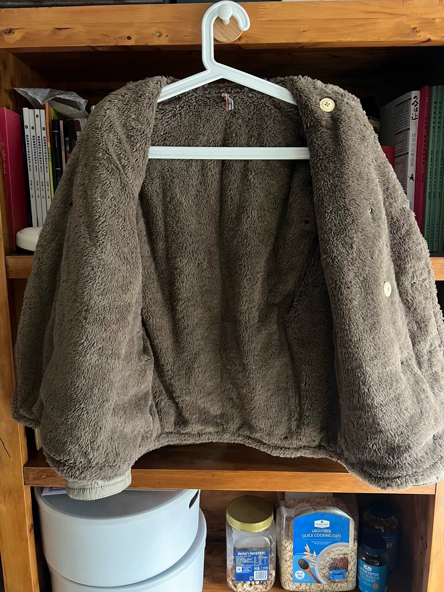 double-breasted cotton outerwear jacket