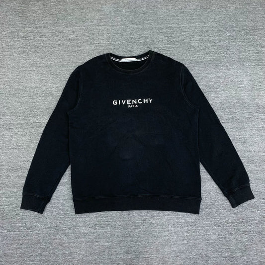 givenchy black faded logo sweatshirt