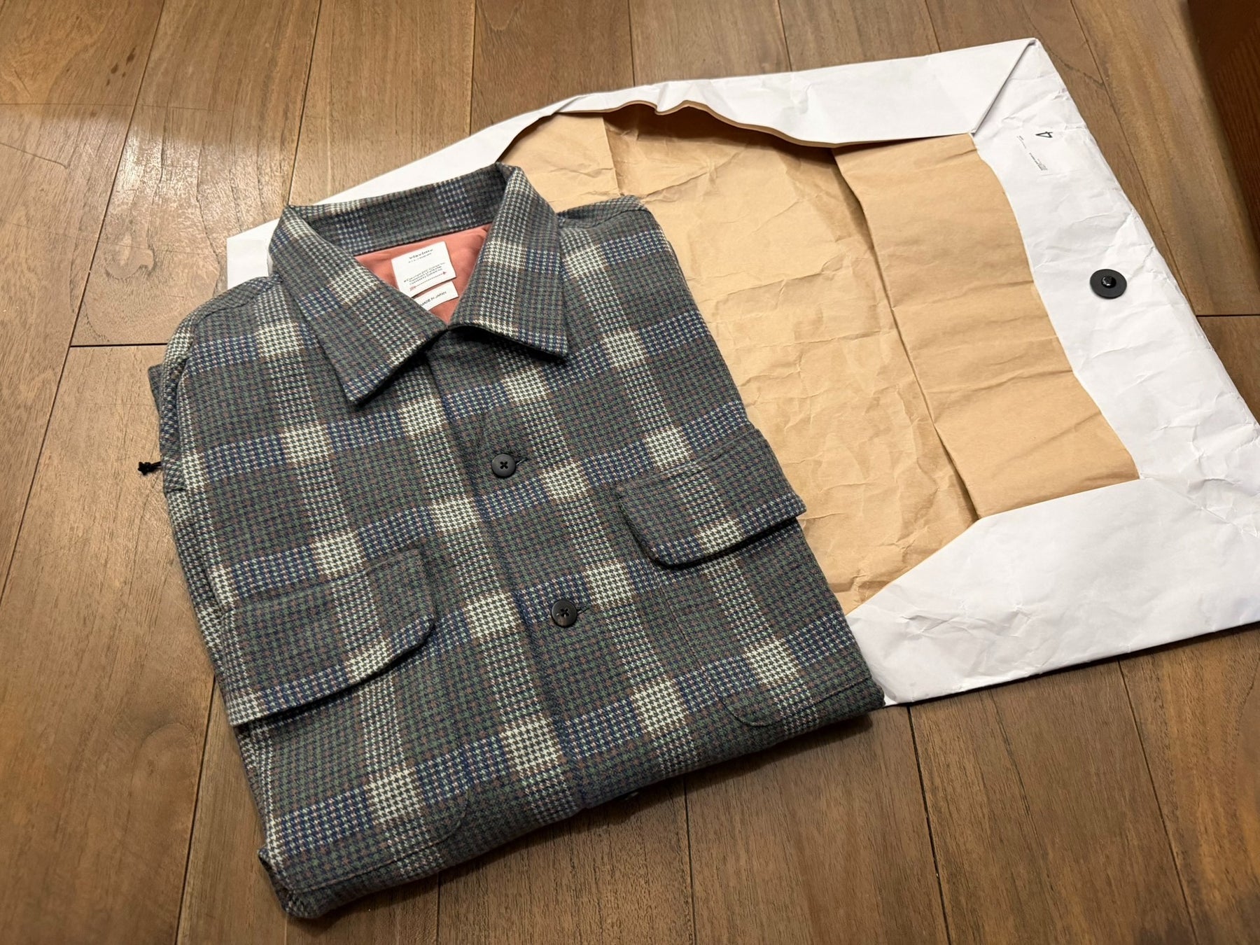 visvim FOUR CORNERS CHECK Wool L/S Shirt