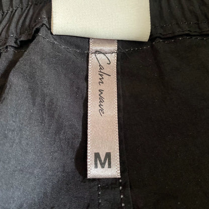 black and white panel athletic pants