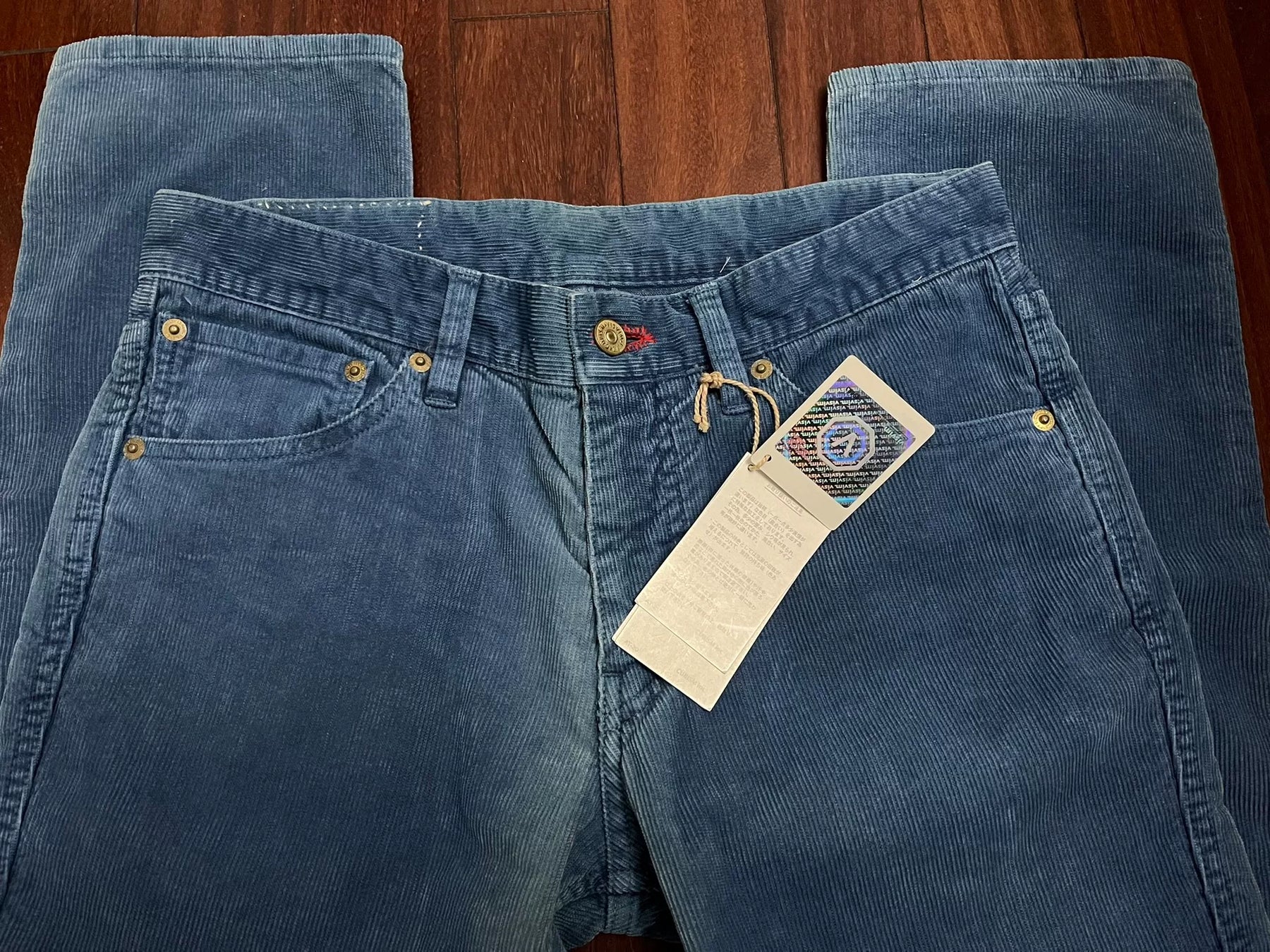 visvim ict fluxus indigo corduroy pants