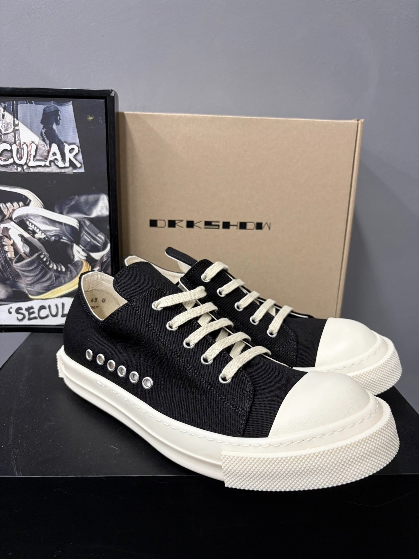 Rick Owens DRKSHDW TEMPLE Canvas Shoes