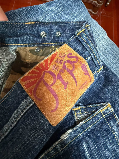 PRPS Men's W38 Wide Straight Jeans