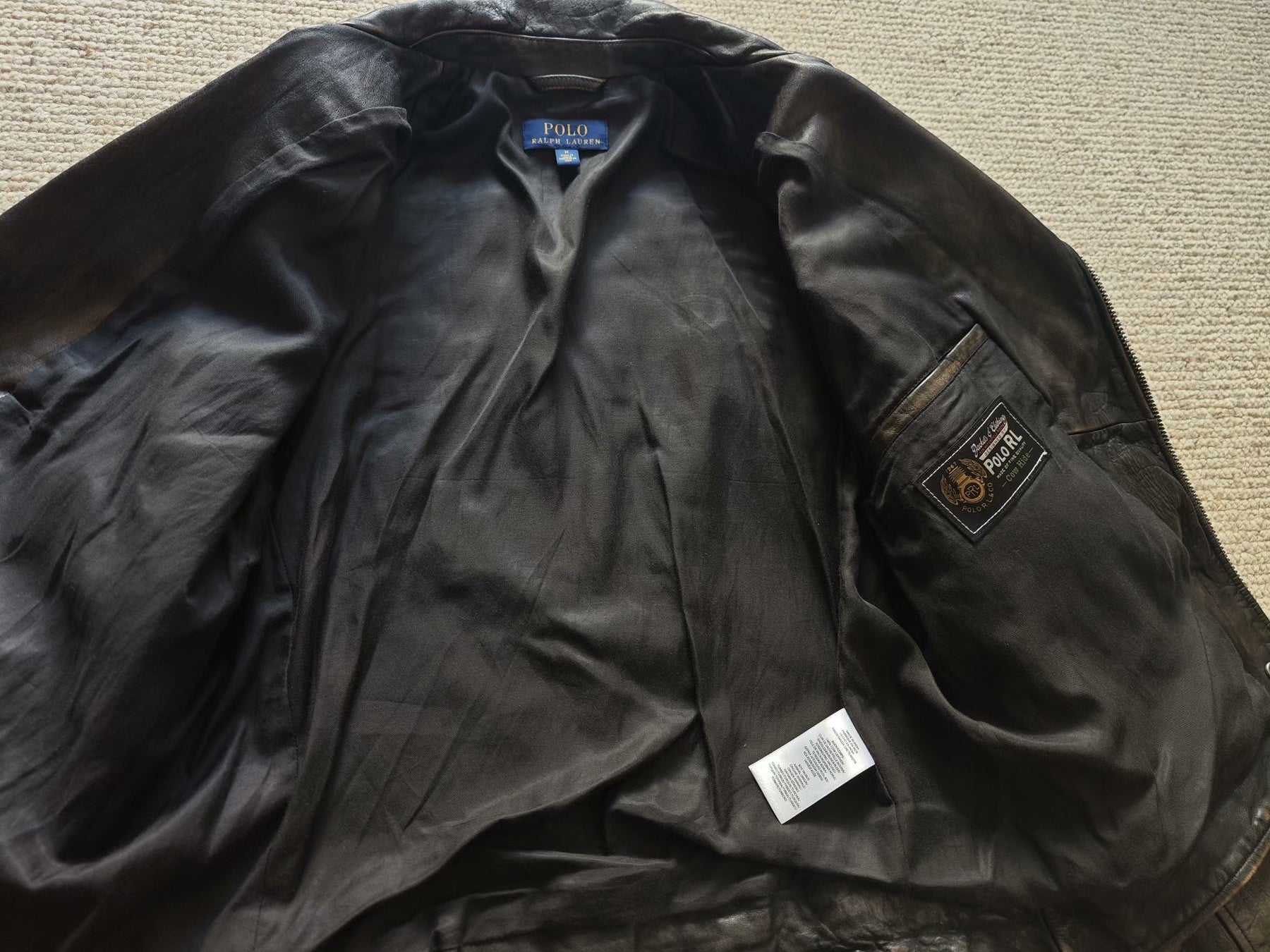 Polo Ralph Lauren Men's Motorcycle Leather Jacket