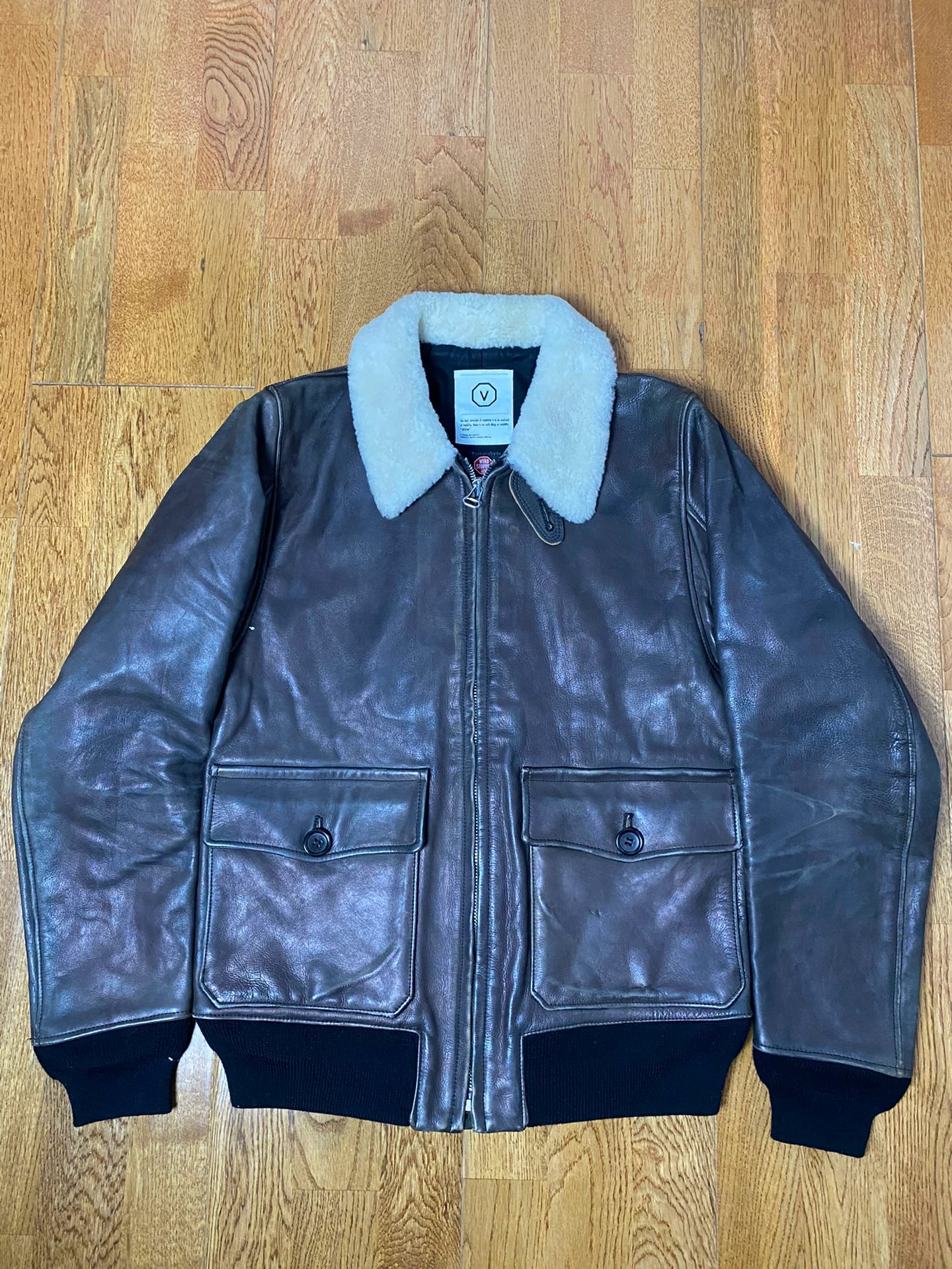visvim kautokeino jacket with shearling collar