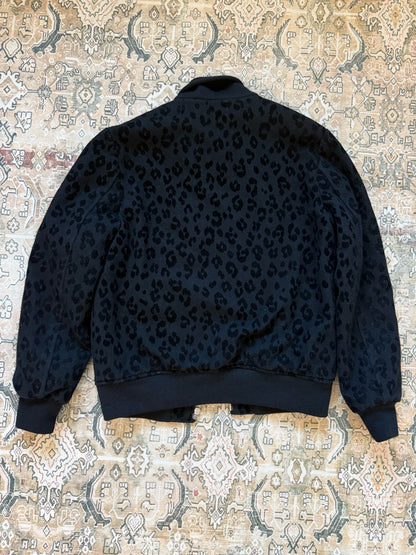 Saint Laurent Paris Leopard Bomber Jacket