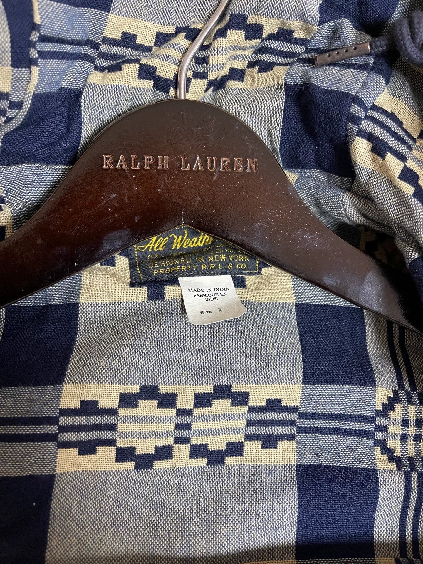 RRL  Vintage Waxed Hooded Jacket