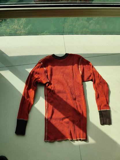 vickers gasoline long sleeve waffle shirt