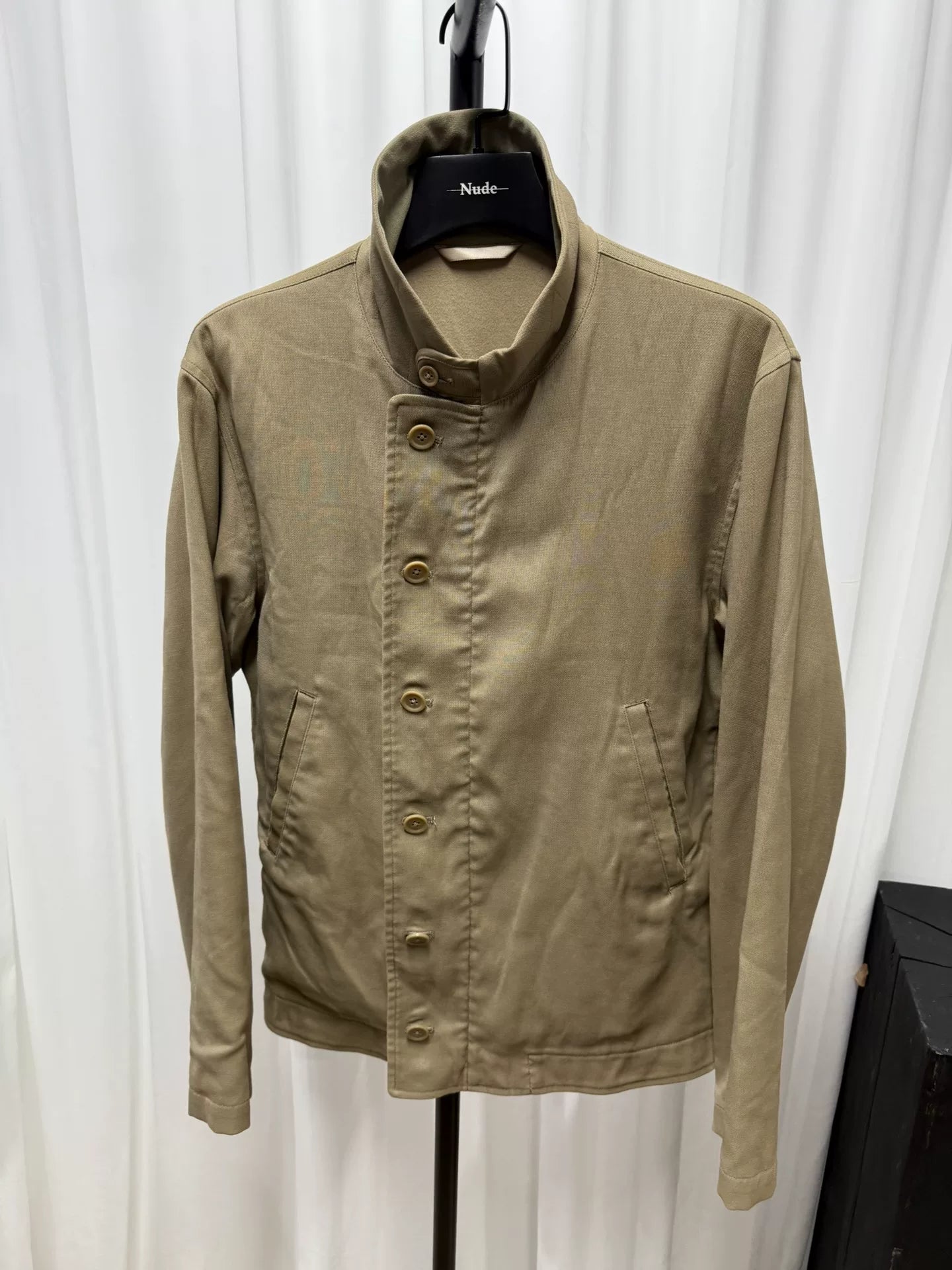 yohji yamamoto stylish stand-collar jacket