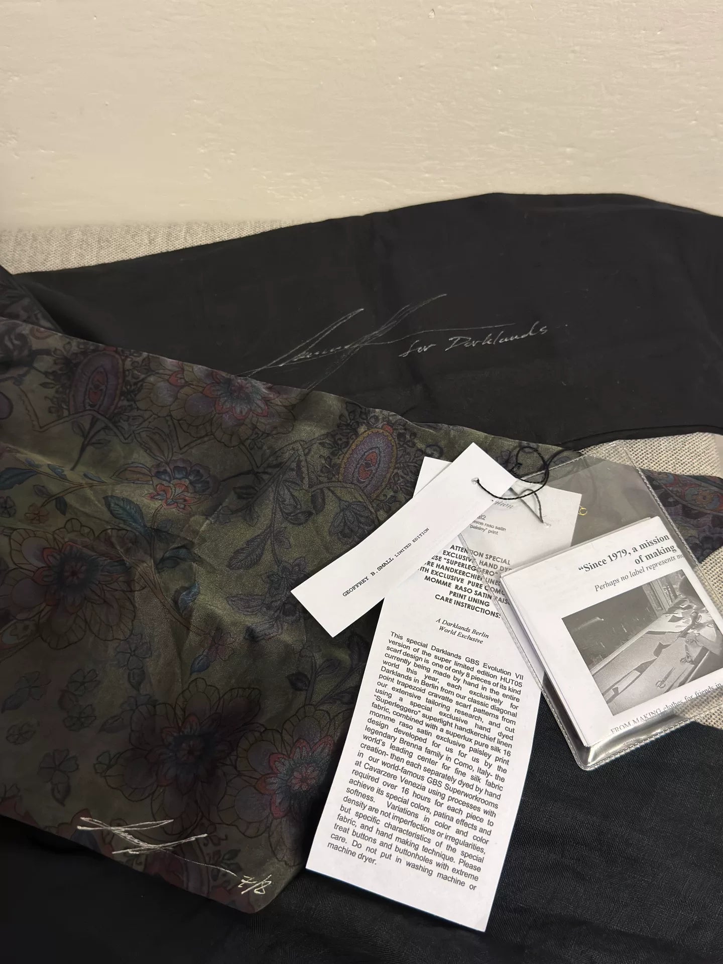 Geoffrey B. Small GBS Paisley Silk Scarf