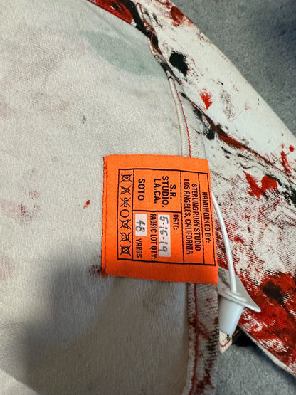 sterling ruby raf simons paint splatter shirt