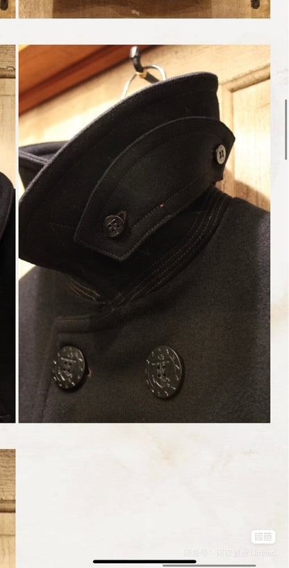 freewheelers navy long coat