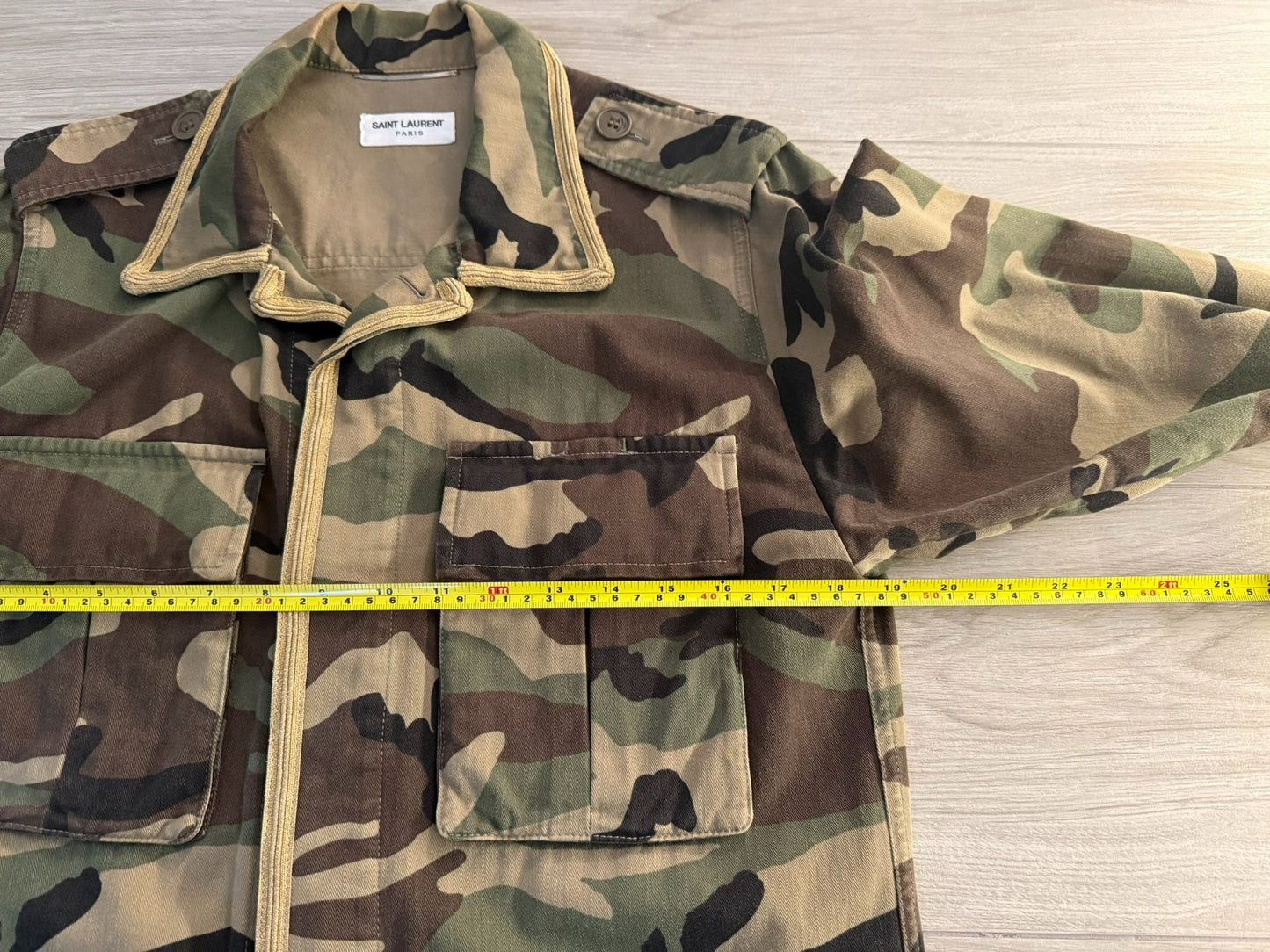 Saint Laurent Hedi Slimane Camouflage Jacket