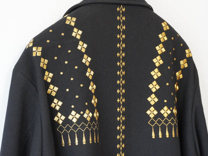 yohji yamamoto gold embroidered jacket
