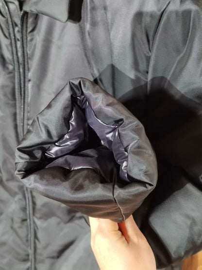 Prada Black Down Jacket, Size XL