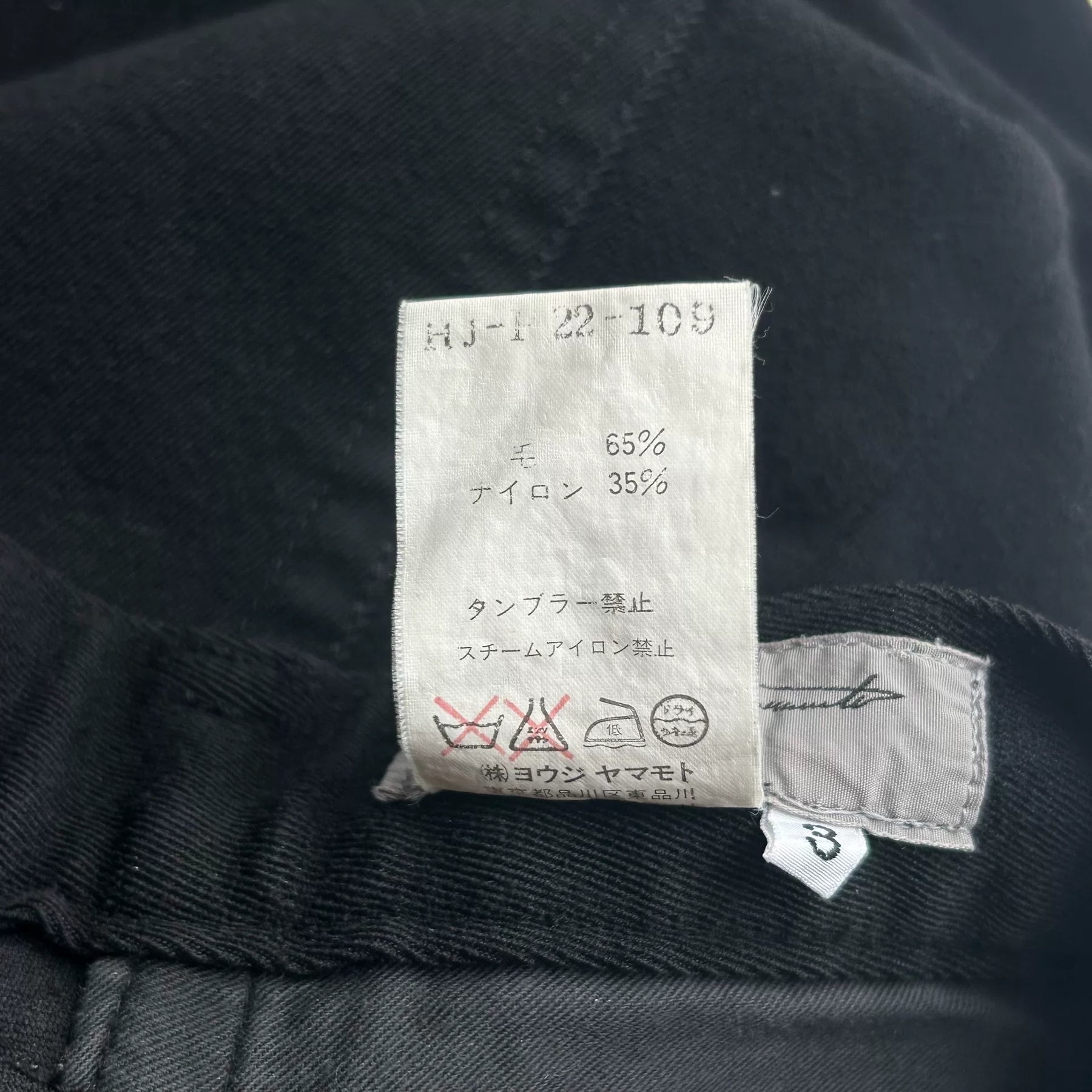 Yohji Yamamoto 04AW Wool-Nylon Jeans