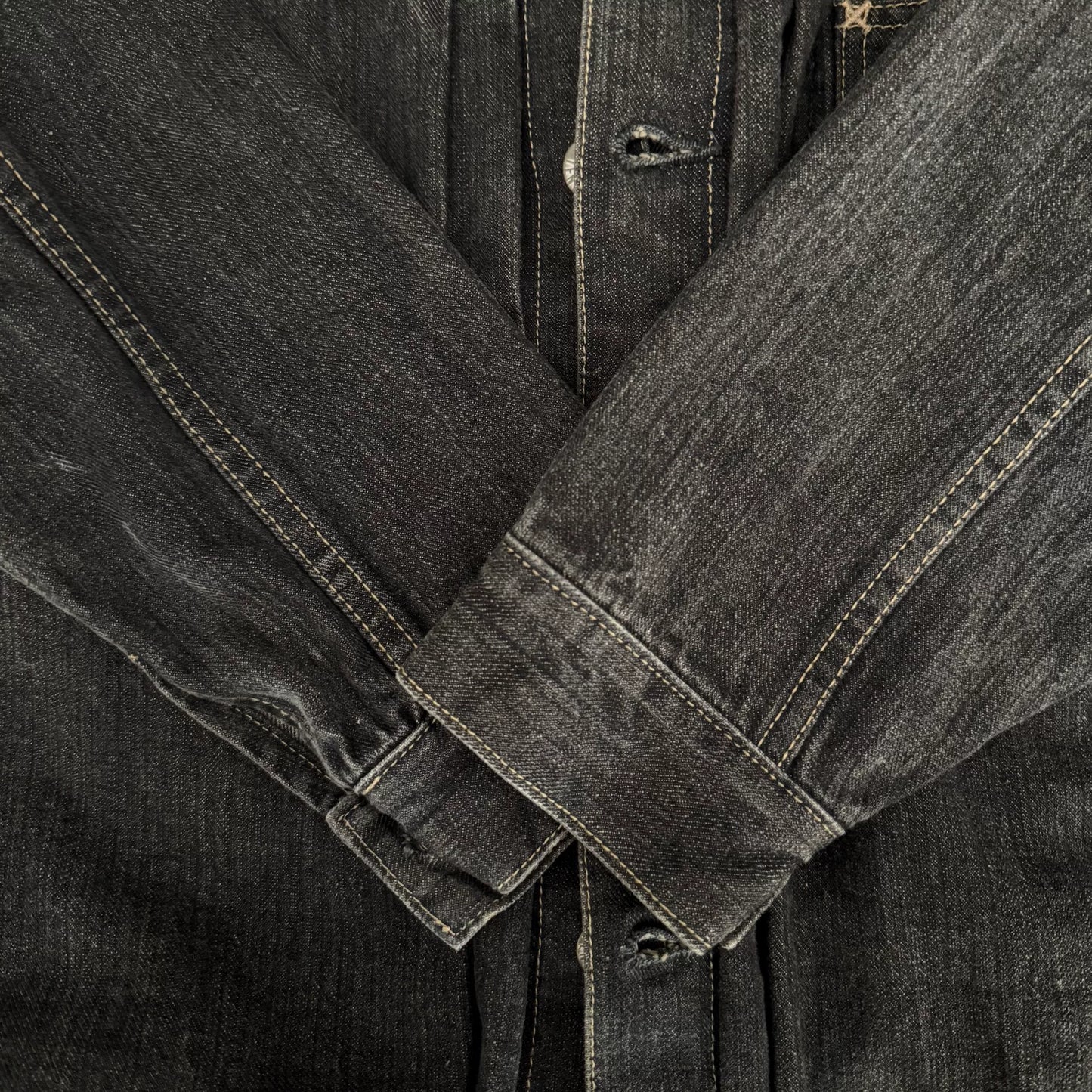 black washed denim jacket by tenderloin k-7