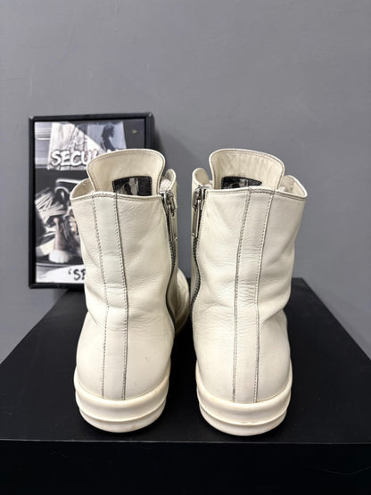 Rick Owens 24SS High-Top Leather Sneakers