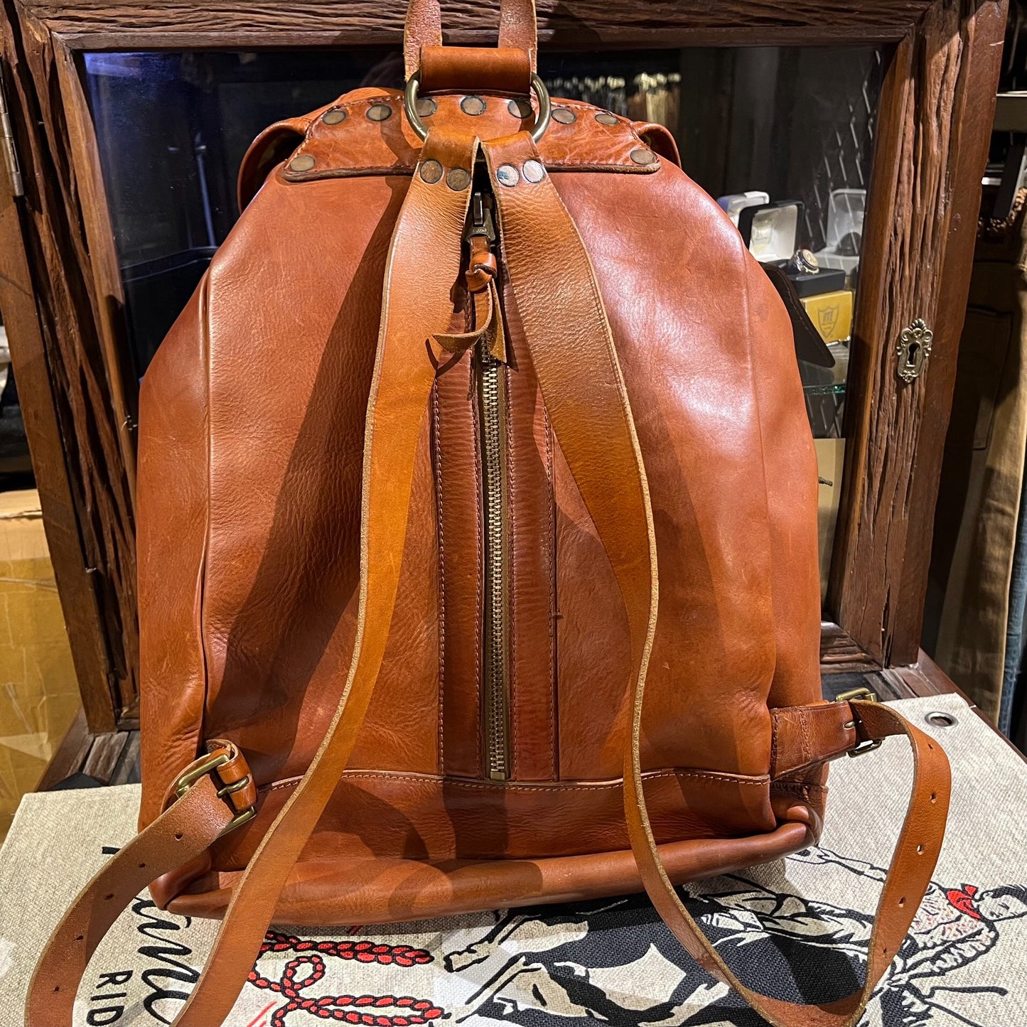 RRL Double RL Leather Backpack
