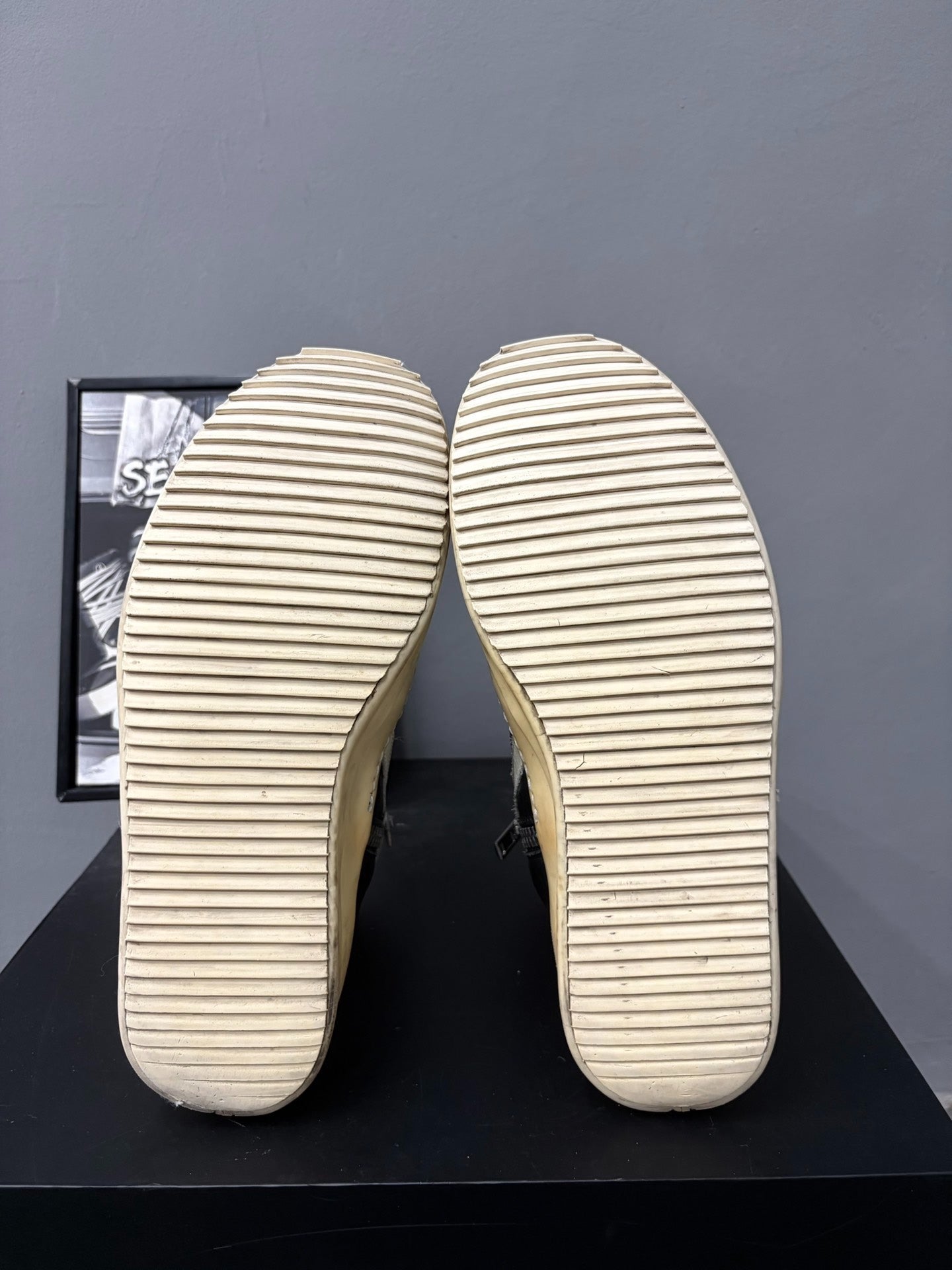 Rick Owens RO10SS High-Top Leather Shoes