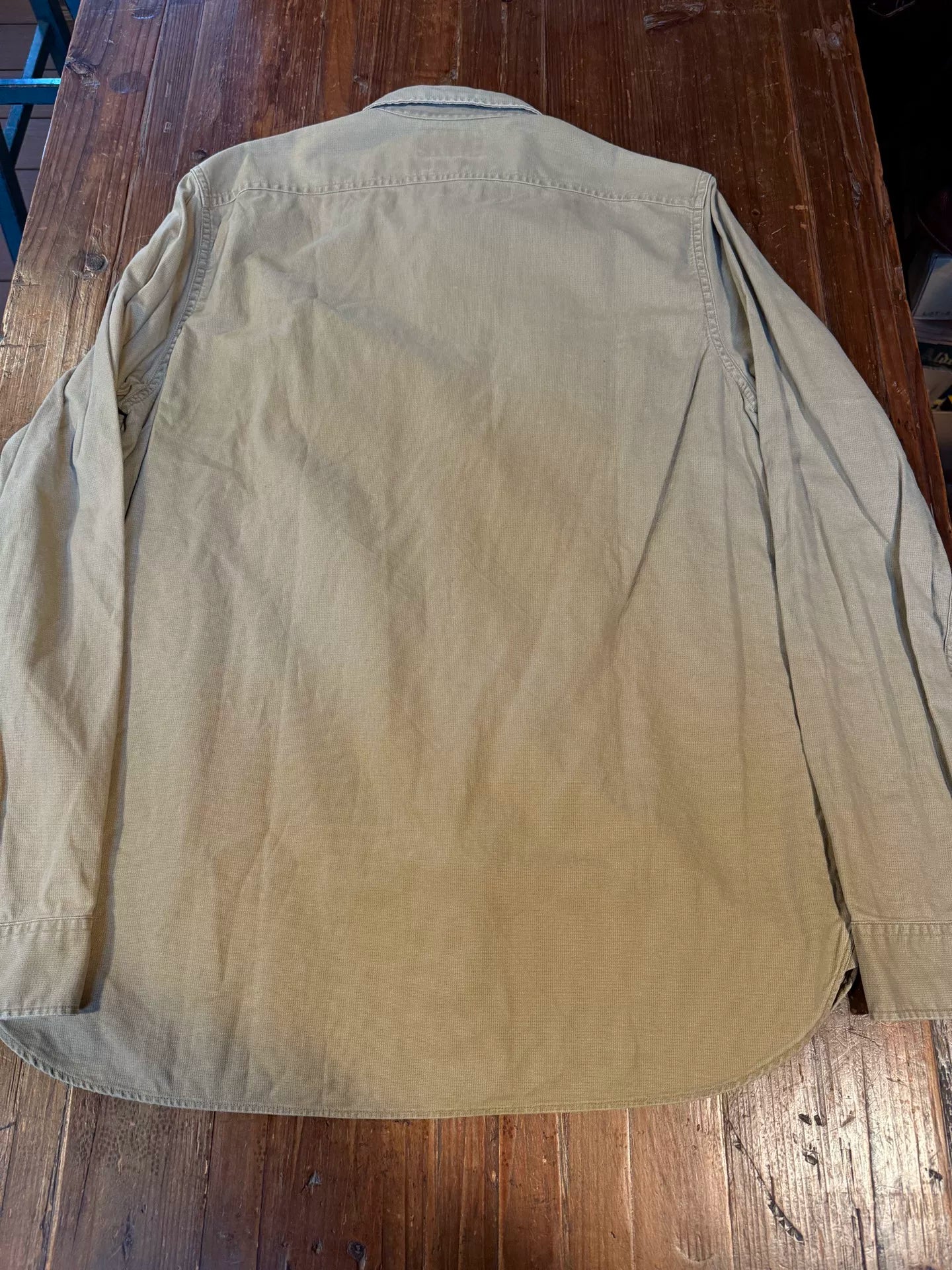 RRL Khaki Military Workwear Shirt
