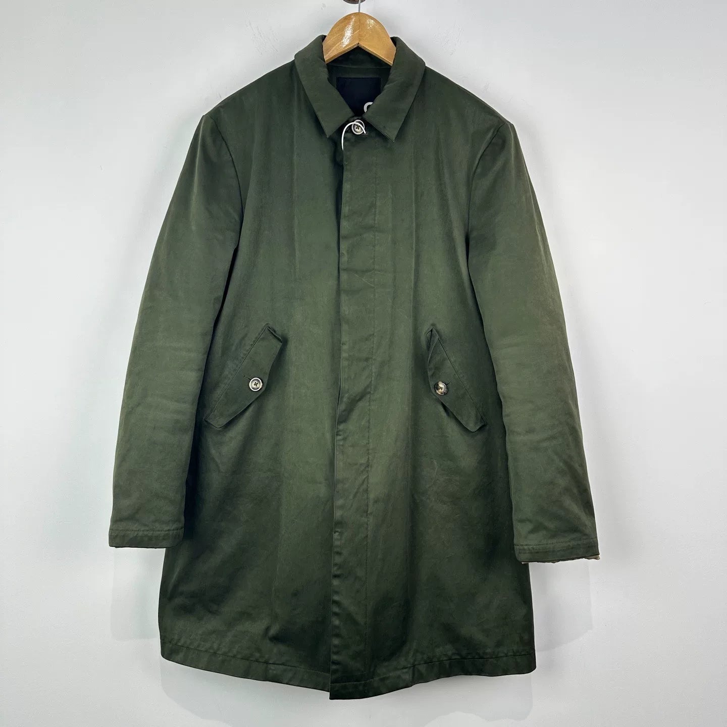 Givenchy Olive Green Cotton Coat