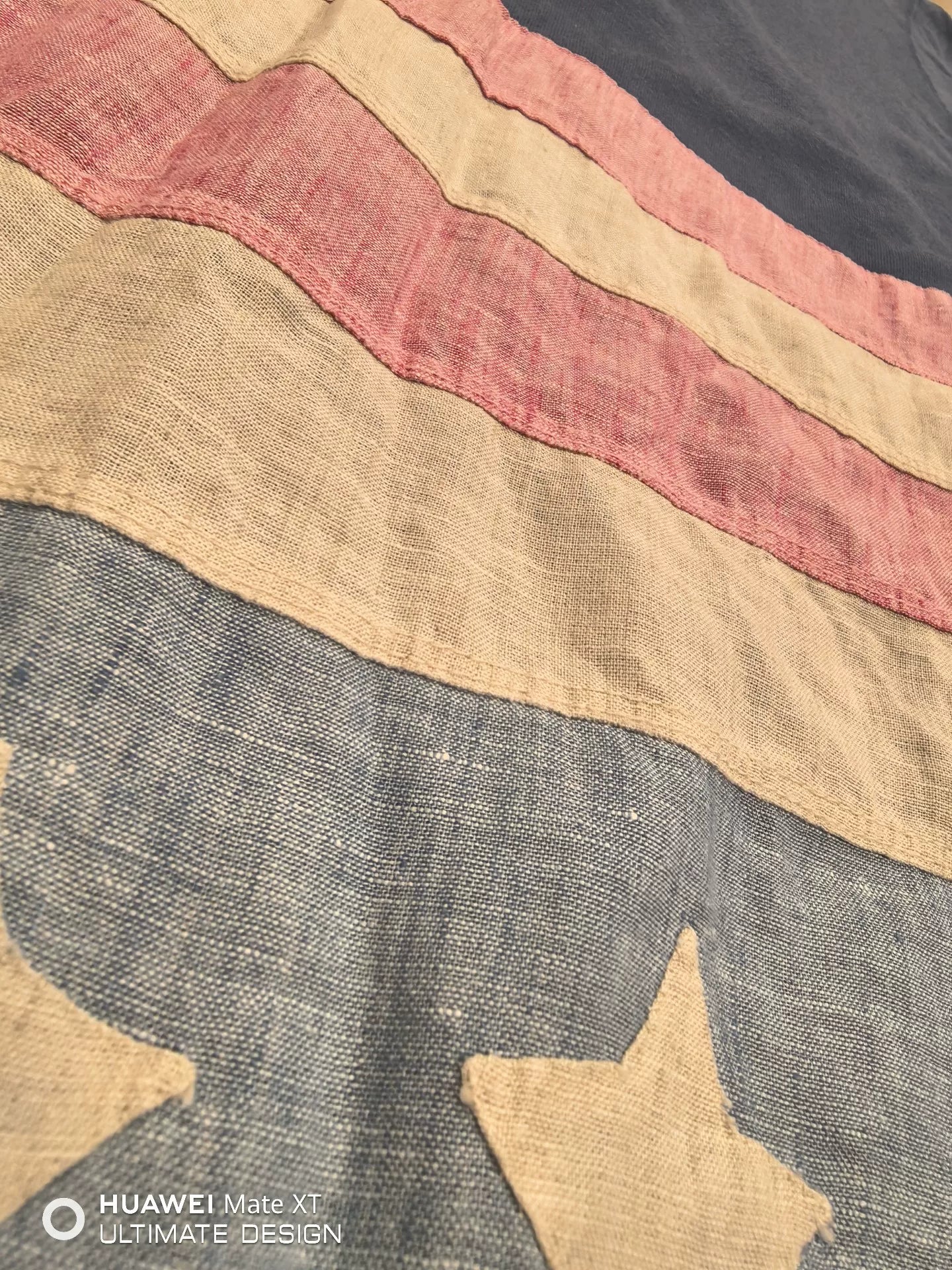 visvim spot flag zip hoodie in navy