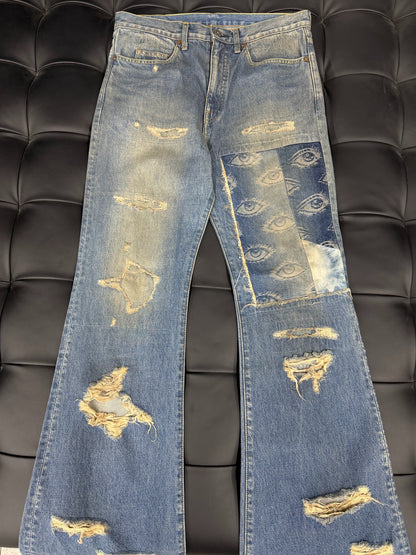 Kapital 24AW Printed Denim Jeans