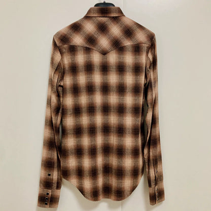 Saint Laurent Hedi Slimane 2015 Wool Plaid Shirt