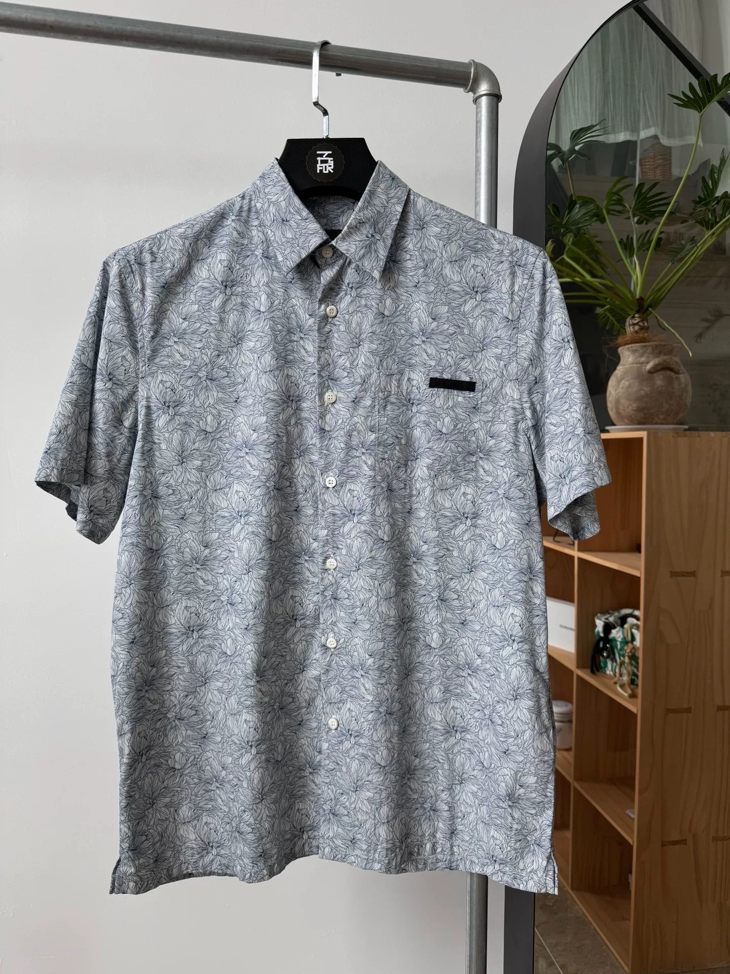Prada SS20 Floral Short Sleeve Shirt
