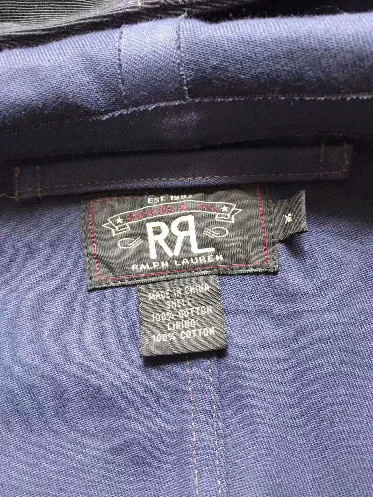 vintage rrl xl hooded deck jacket
