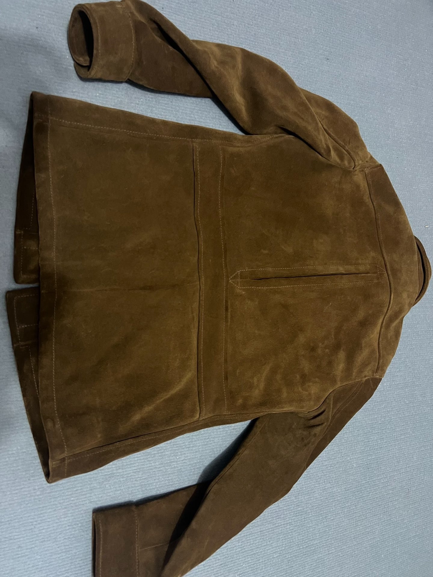Suede Leather Four-Pocket Hunting Jacket
