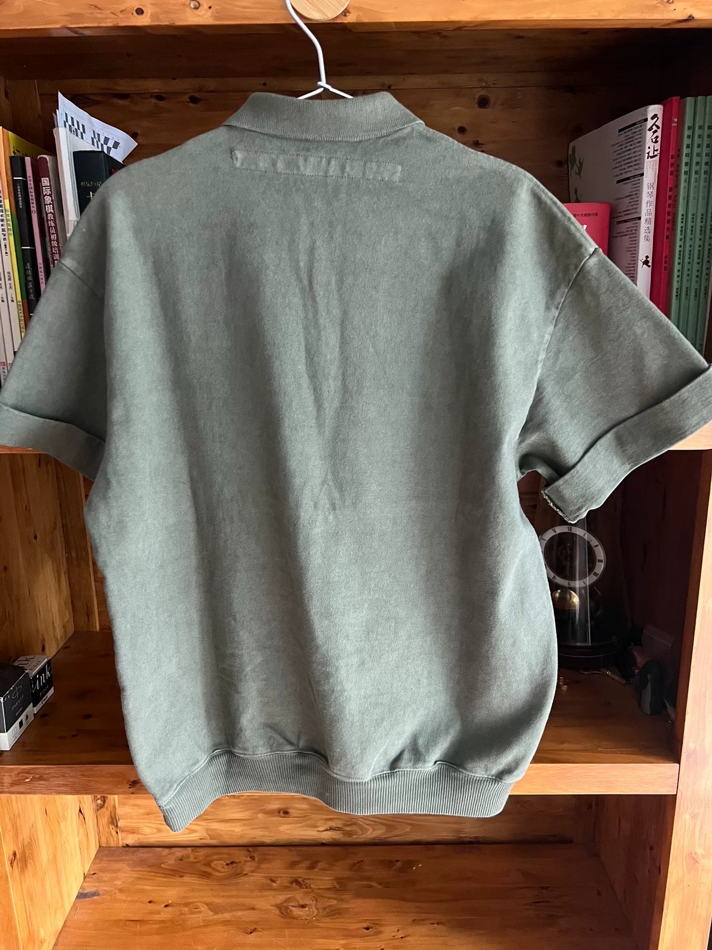 kapital army olive green polo t-shirt