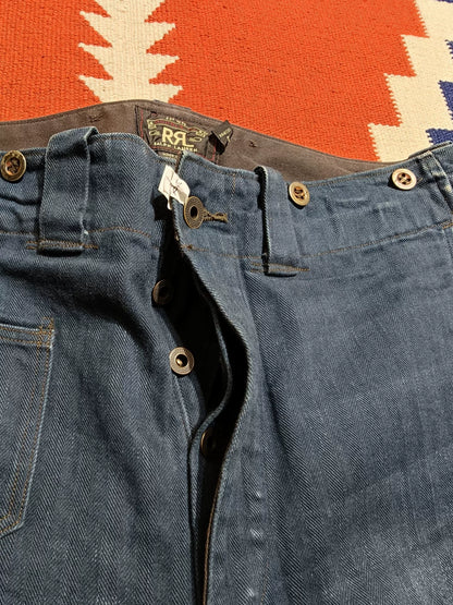 RRL Indigo Herringbone HBT Jeans
