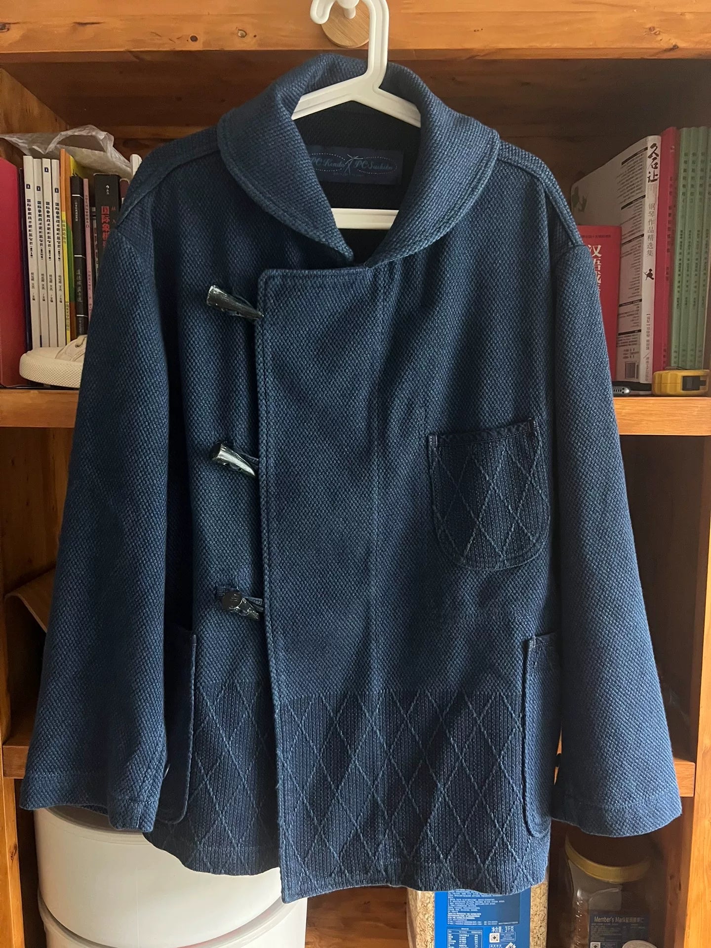 porter classic kendo duffle jacket indigo