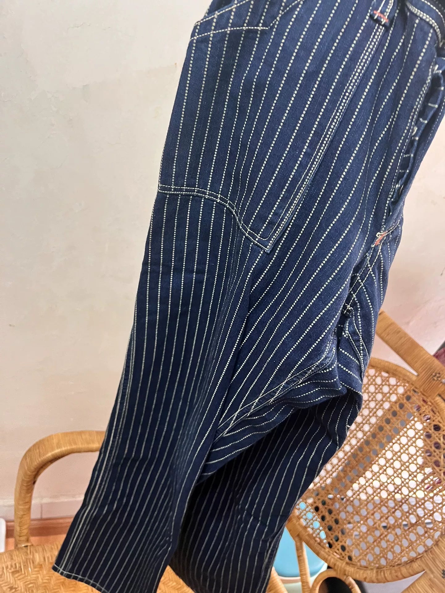 Freewheelers Skull Horse Discharge Print Pants 28