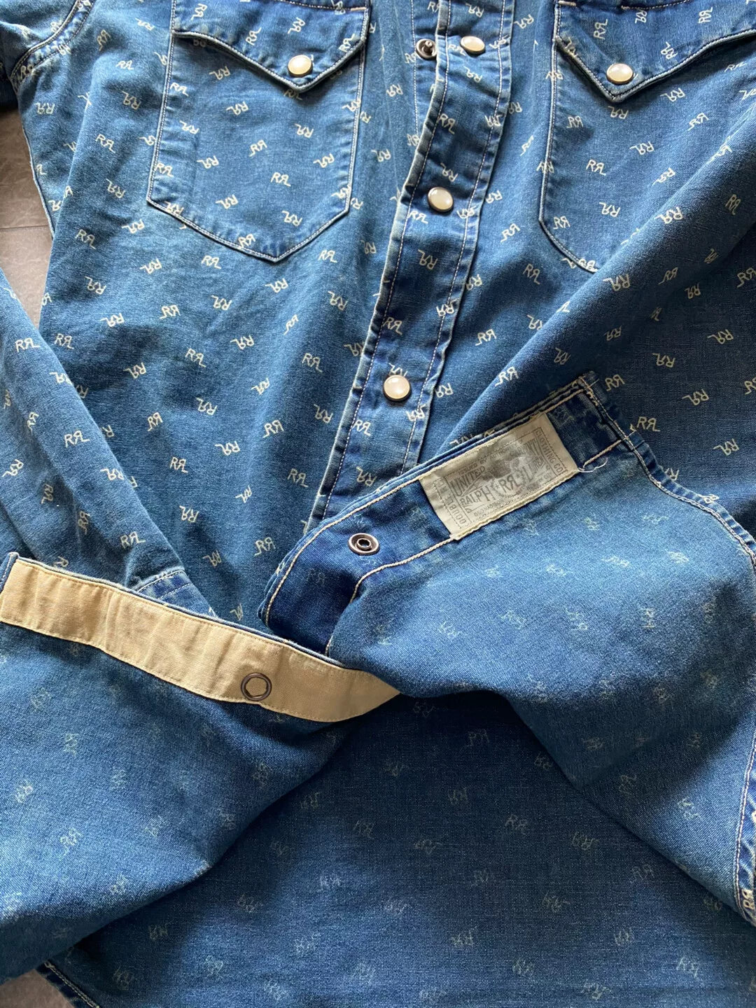 RRL Blue Dye Long Sleeve Shirt