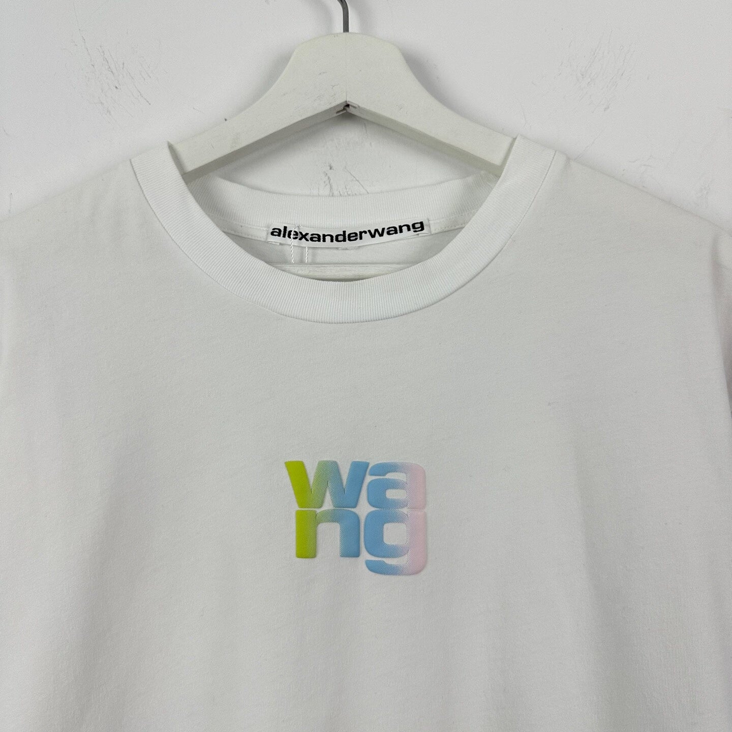 Alexander Wang Gradient Logo Short Sleeve Tee