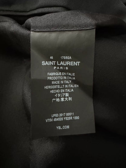black velvet smoking suit from Saint Laurent