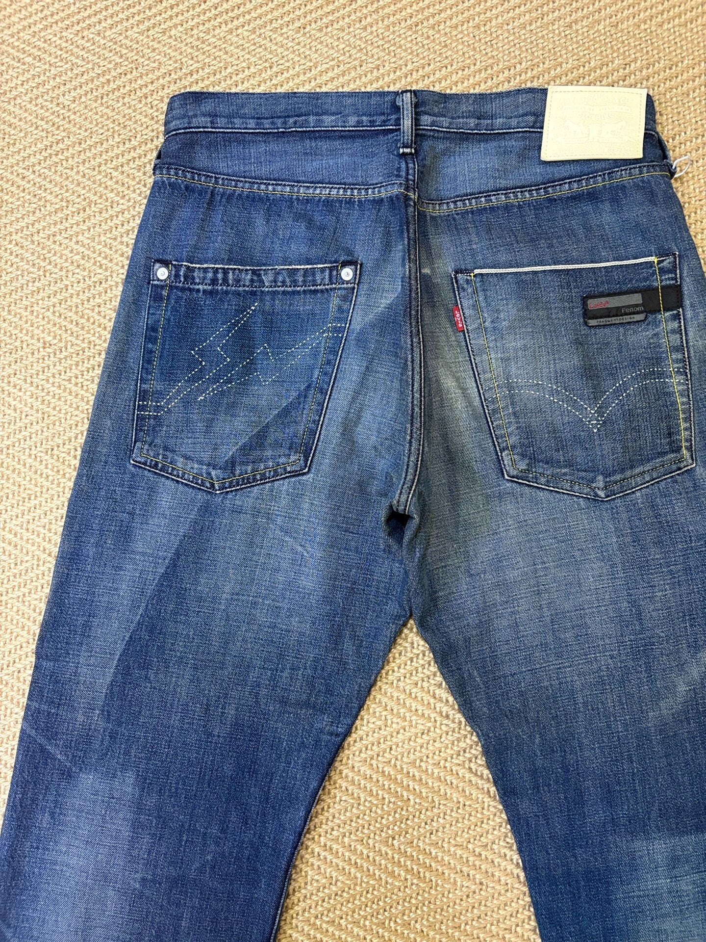 Levi's Fenom White Button Washed Jeans