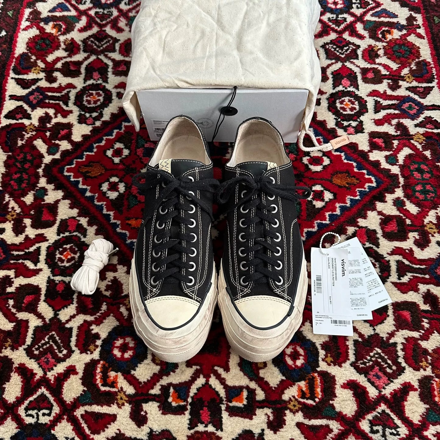 visvim 22aw skagway canvas shoes size 11