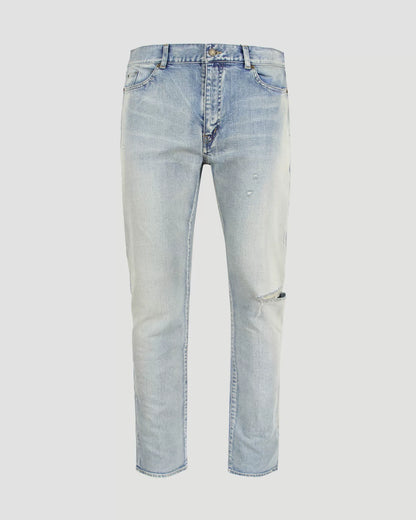 Saint Laurent Distressed Slim Fit Jeans
