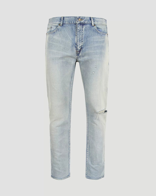 Saint Laurent Distressed Slim Fit Jeans