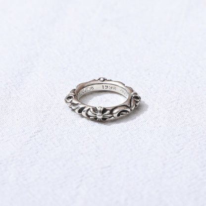 Chrome Hearts 925 Silver Cross Ring