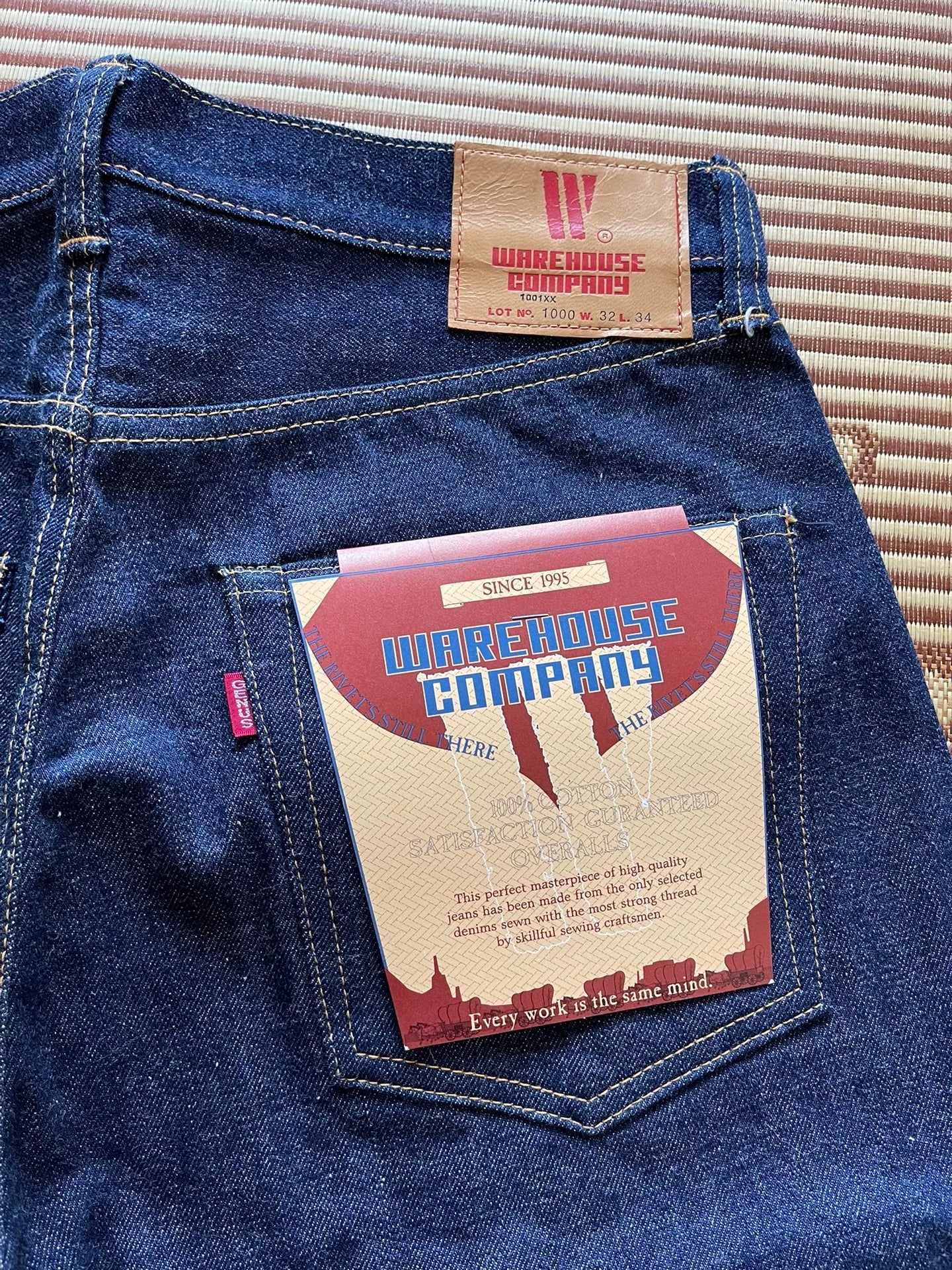 Warehouse Big W Twin Raw Denim Jeans