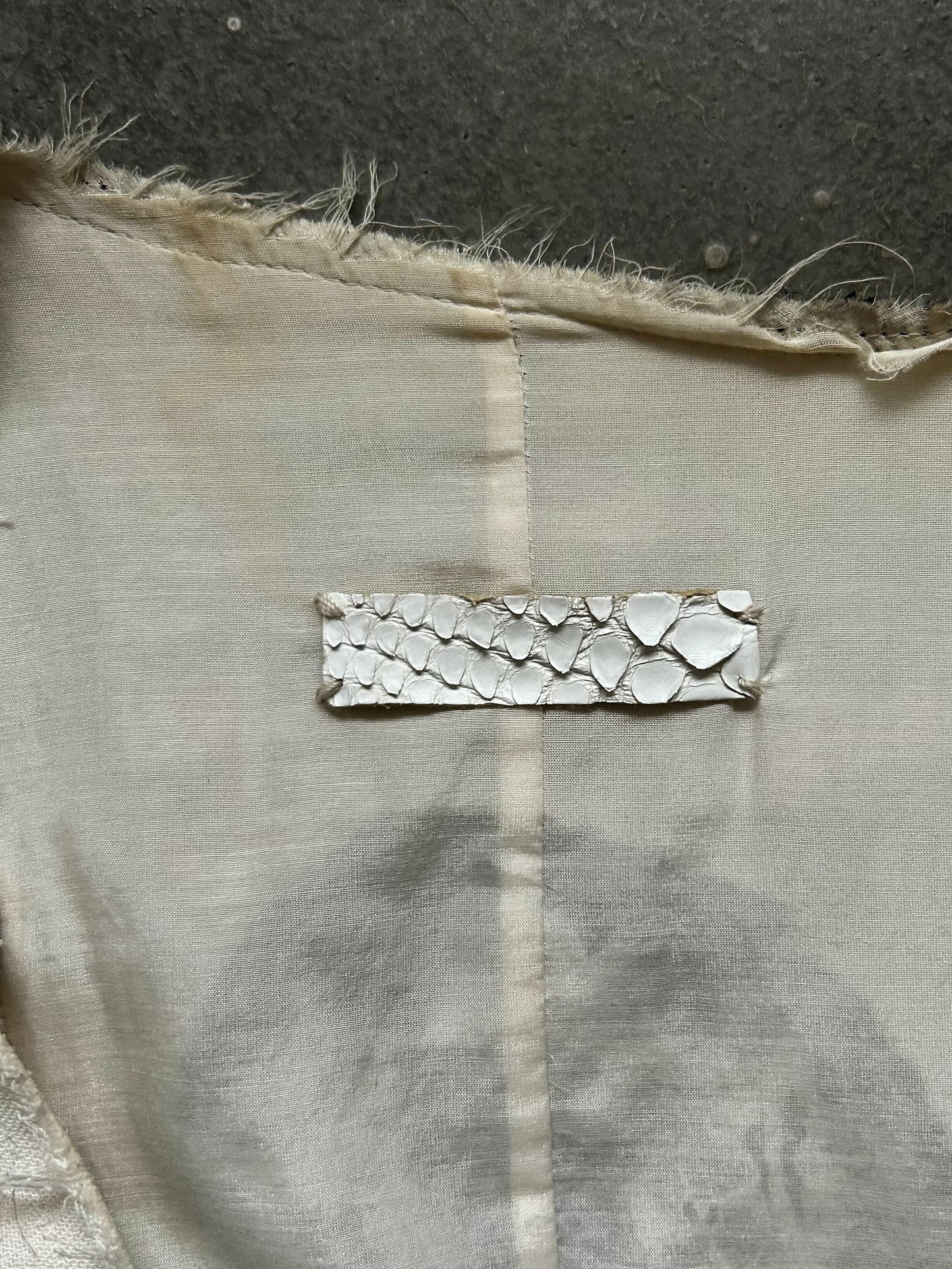 Double-Sided Lace and Leather Vest