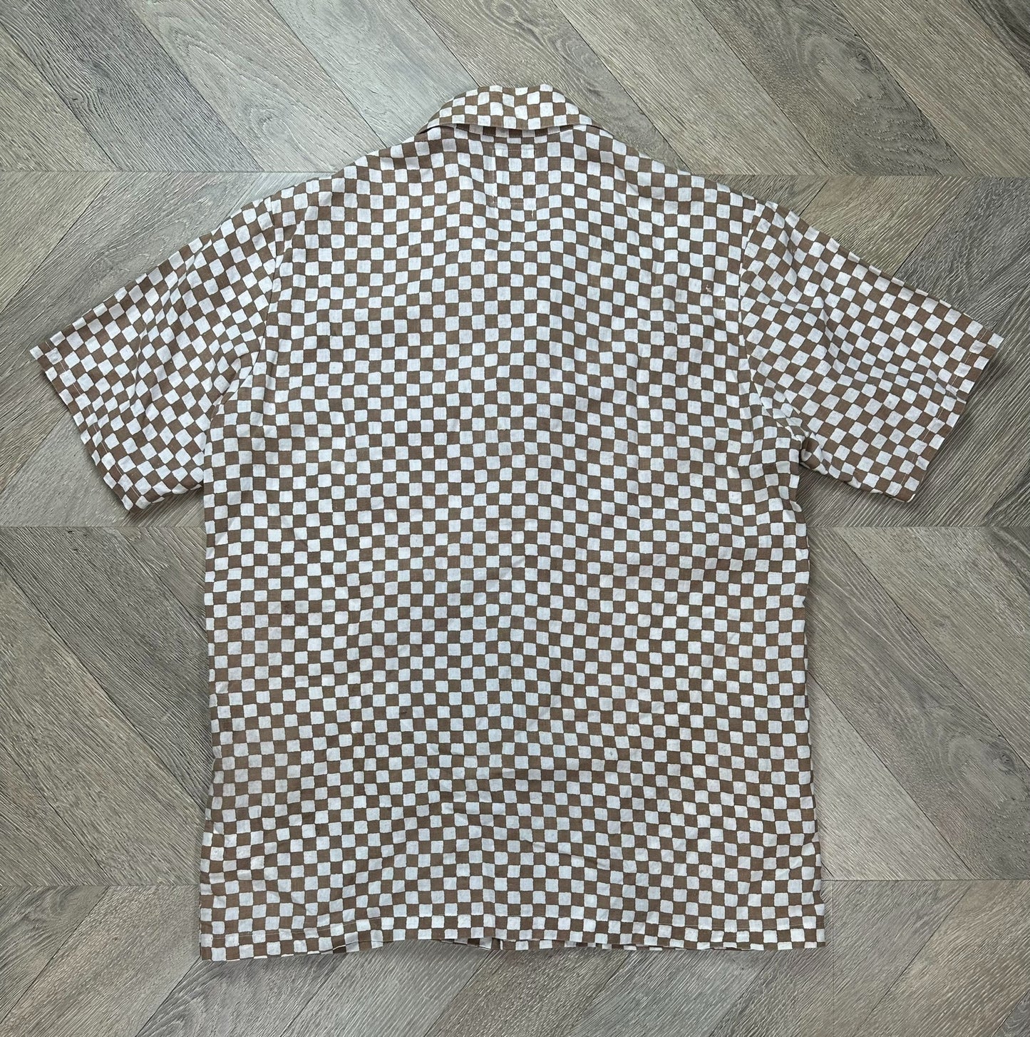 visvim duke checkerboard short sleeve shirt